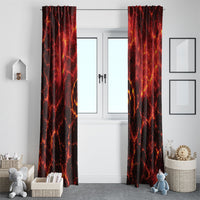 Lava Monster Costume Window Curtain Fiery Lava Spiral