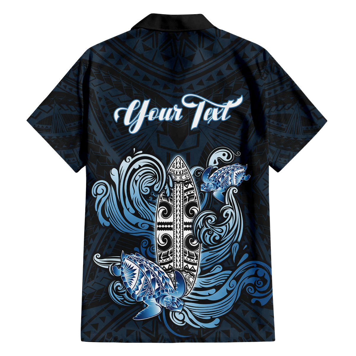 Personalised Polynesia Go Surfing Family Matching Long Sleeve Bodycon Dress and Hawaiian Shirt The Pacific Wave Of Water LT05 - Polynesian Pride