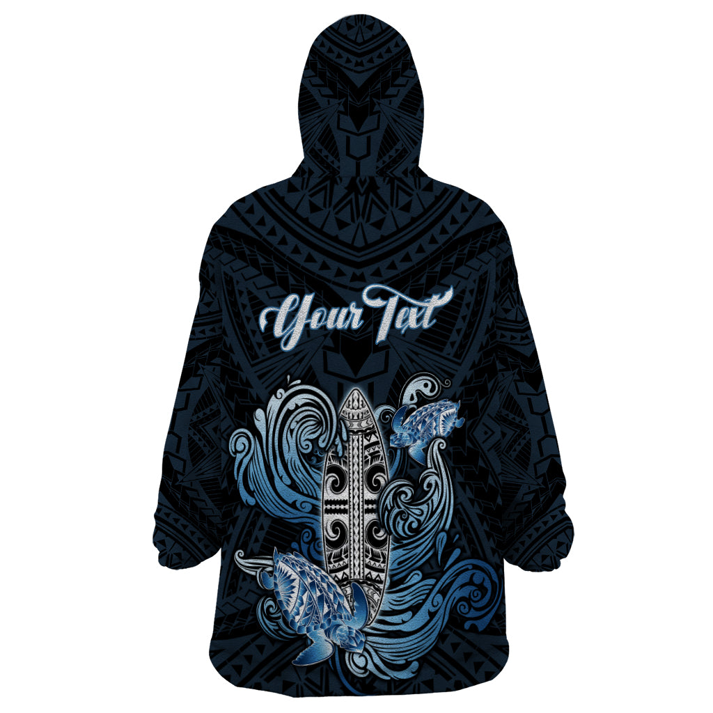 Personalised Polynesia Go Surfing Wearable Blanket Hoodie The Pacific Wave Of Water LT05 - Polynesian Pride