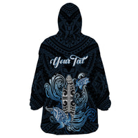 Personalised Polynesia Go Surfing Wearable Blanket Hoodie The Pacific Wave Of Water LT05 - Polynesian Pride