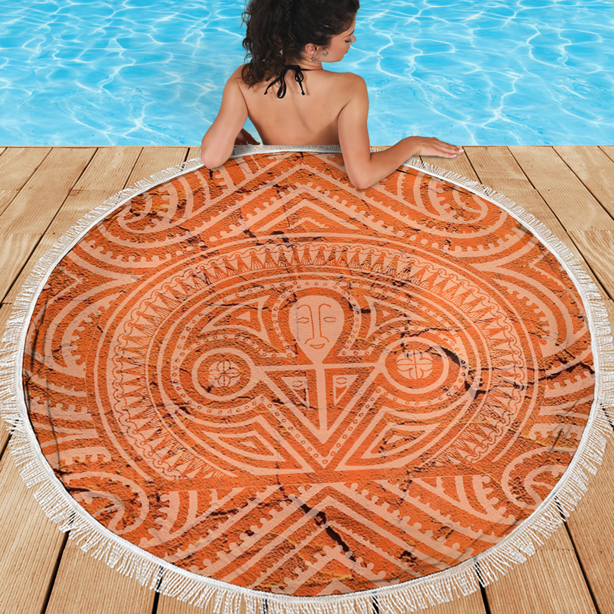 Lapita Culture Beach Blanket Iconic Double Face Pattern LT05 - Wonder Print Shop