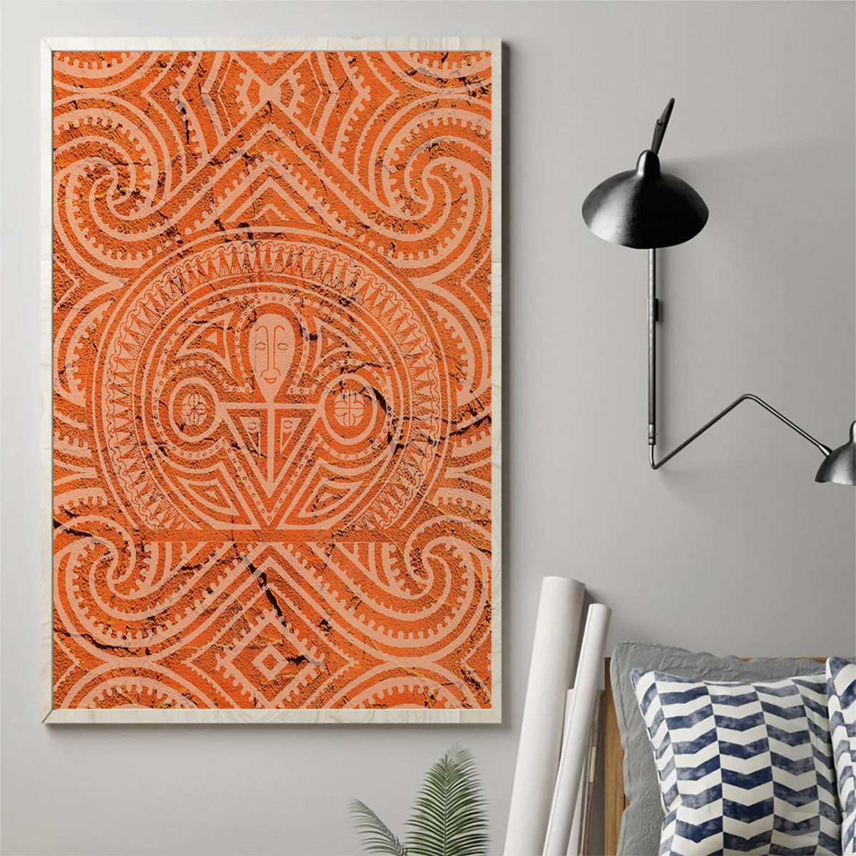 Lapita Culture Canvas Wall Art Iconic Double Face Pattern LT05 - Polynesian Pride