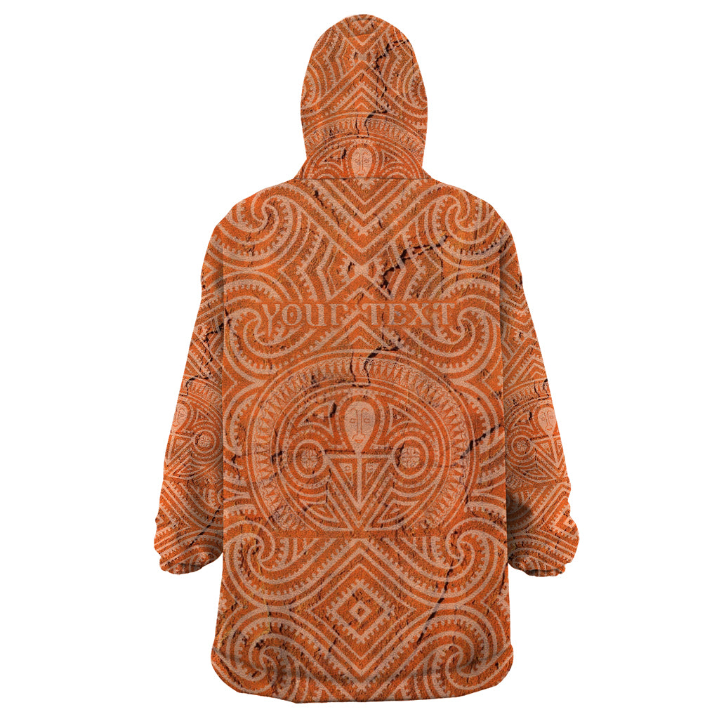 Personalised Lapita Culture Wearable Blanket Hoodie Iconic Double Face Pattern LT05 - Polynesian Pride