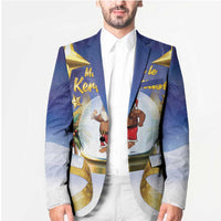 Samoa Christmas Blazer Snow Globe With Samoan Santa - Polynesian Pride