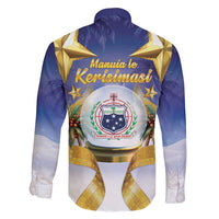 Samoa Christmas Family Matching Tank Maxi Dress and Hawaiian Shirt Snow Globe With Samoan Santa - Polynesian Pride