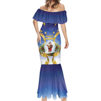 Samoa Christmas Mermaid Dress Snow Globe With Samoan Santa - Polynesian Pride