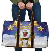 Samoa Christmas Travel Bag Snow Globe With Samoan Santa - Polynesian Pride