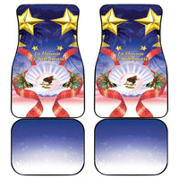 American Samoa Christmas Car Mats Seashell Santa Beach Vibes - Polynesian Pride