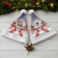 American Samoa Christmas Santa Hat Seashell Santa Beach Vibes - Polynesian Pride