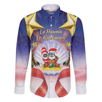 American Samoa Christmas Family Matching Summer Maxi Dress and Hawaiian Shirt Seashell Santa Beach Vibes - Polynesian Pride