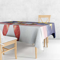 American Samoa Christmas Tablecloth Seashell Santa Beach Vibes - Polynesian Pride