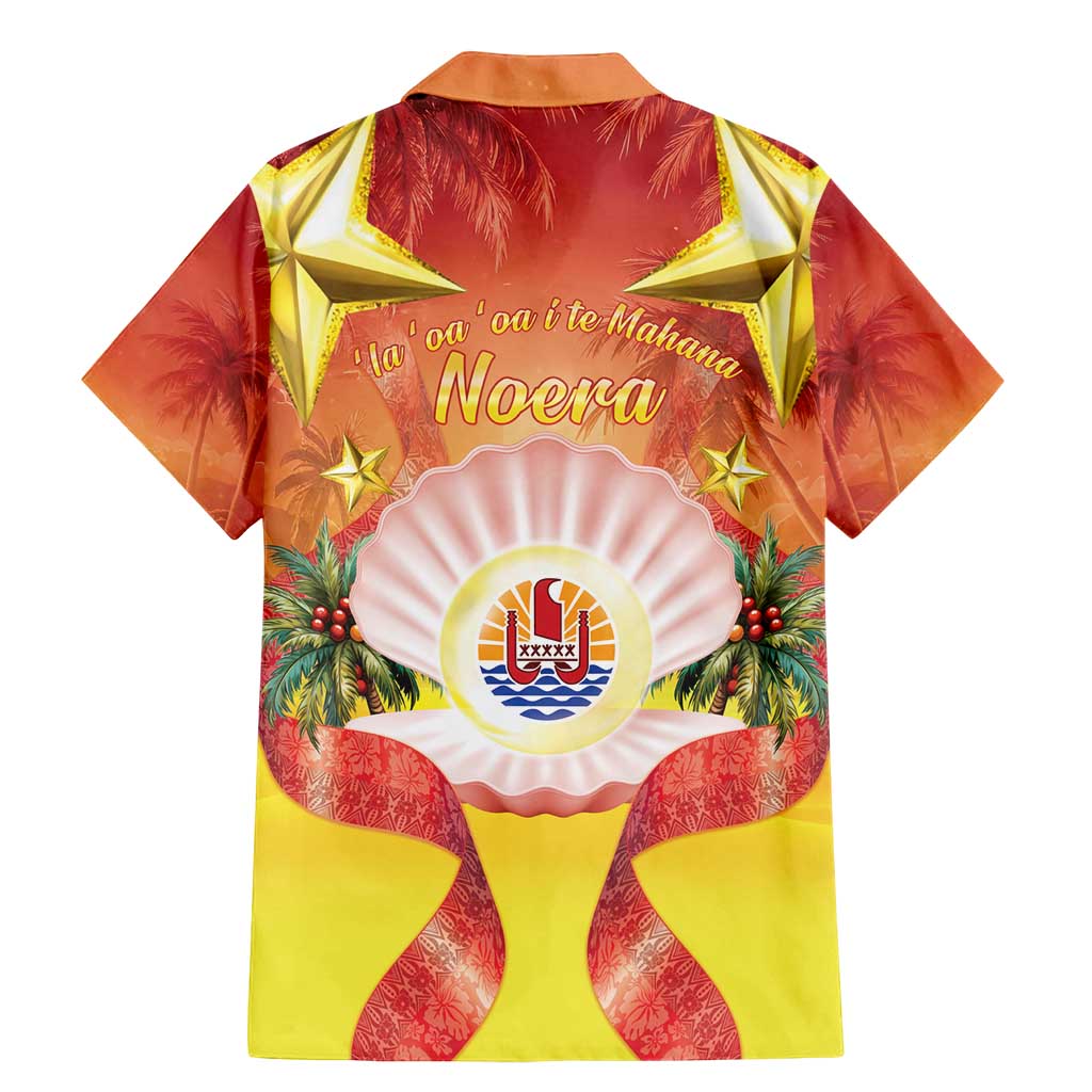 French Polynesia Christmas Family Matching Mermaid Dress and Hawaiian Shirt Seashell Santa Beach Vibes - Polynesian Pride