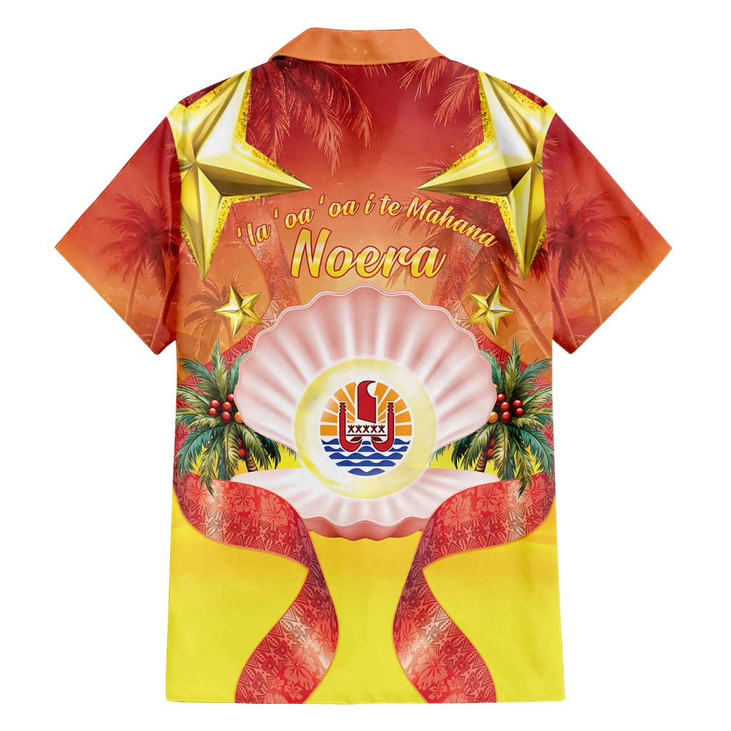 French Polynesia Christmas Family Matching Puletasi and Hawaiian Shirt Seashell Santa Beach Vibes - Polynesian Pride