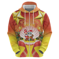 French Polynesia Christmas Hoodie Seashell Santa Beach Vibes - Polynesian Pride