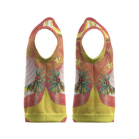 French Polynesia Christmas Knitted V-Neck Vest Seashell Santa Beach Vibes - Polynesian Pride