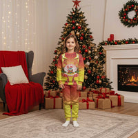 French Polynesia Christmas Pajama Set Seashell Santa Beach Vibes - Polynesian Pride