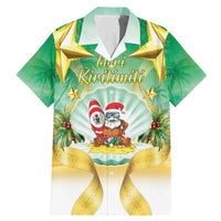 Cook Islands Christmas Family Matching Mermaid Dress and Hawaiian Shirt Seashell Santa Beach Vibes - Polynesian Pride
