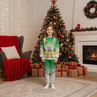 Cook Islands Christmas Pajama Set Seashell Santa Beach Vibes - Polynesian Pride