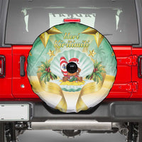 Cook Islands Christmas Spare Tire Cover Seashell Santa Beach Vibes - Polynesian Pride