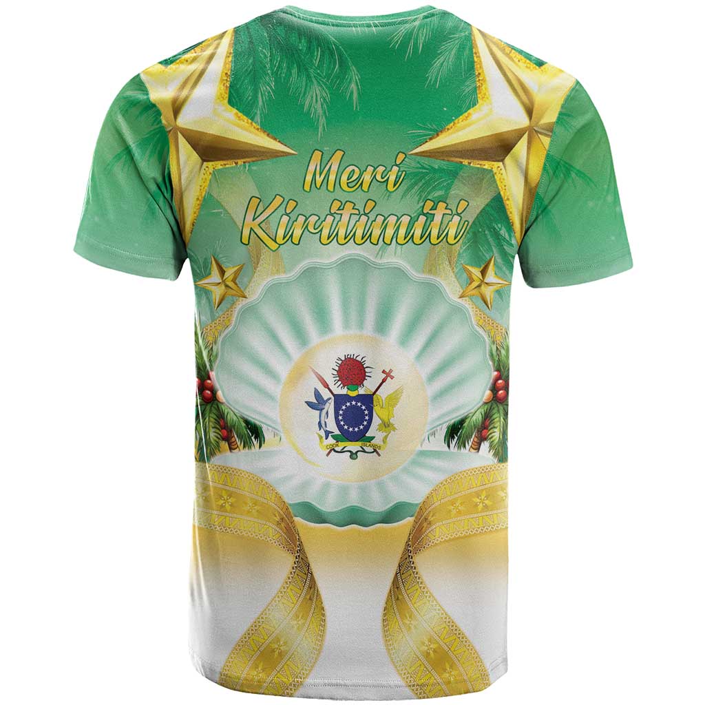Cook Islands Christmas T Shirt Seashell Santa Beach Vibes - Polynesian Pride
