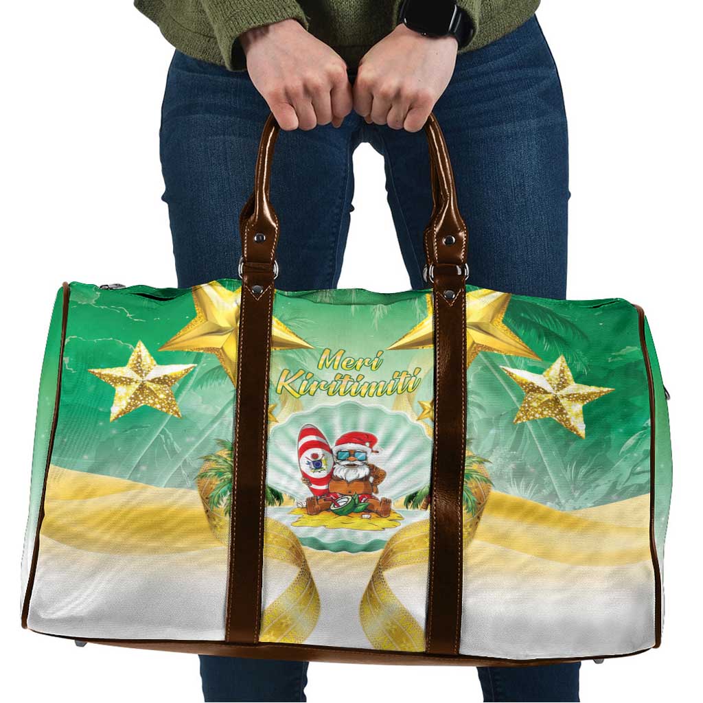 Cook Islands Christmas Travel Bag Seashell Santa Beach Vibes - Polynesian Pride
