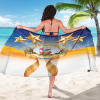 Marshall Islands Christmas Sarong Seashell Santa Beach Vibes - Polynesian Pride