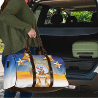 Marshall Islands Christmas Travel Bag Seashell Santa Beach Vibes - Polynesian Pride