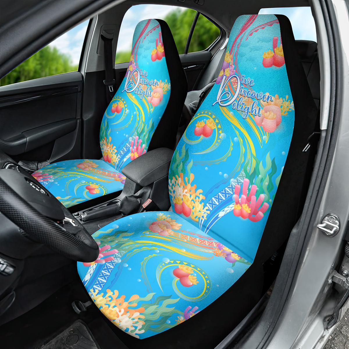 Under The Sea Scuba Diving Car Seat Cover Polynesian Pattern LT05 - Polynesian Pride
