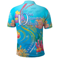Under The Sea Scuba Diving Polo Shirt Polynesian Pattern LT05 - Polynesian Pride