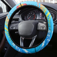 Under The Sea Scuba Diving Steering Wheel Cover Polynesian Pattern