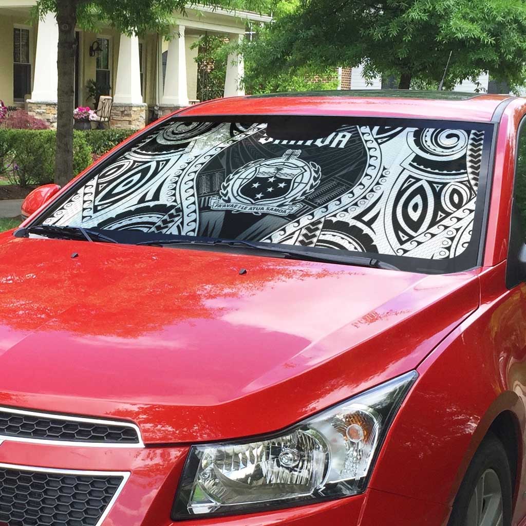 Remember Samoa Black Saturday Auto Sun Shade Samoa Mo Samoa - Polynesian Pride