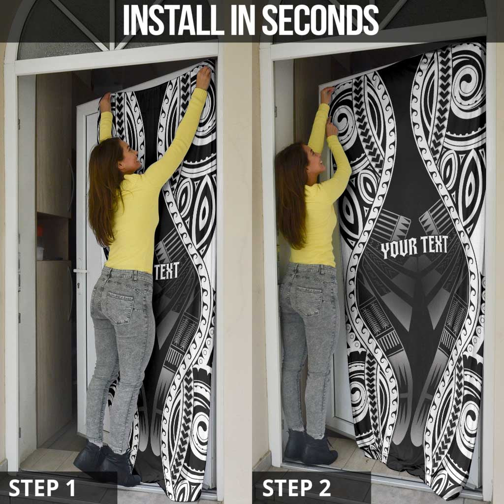 Personalised Remember Samoa Black Saturday Door Cover Samoa Mo Samoa - Polynesian Pride