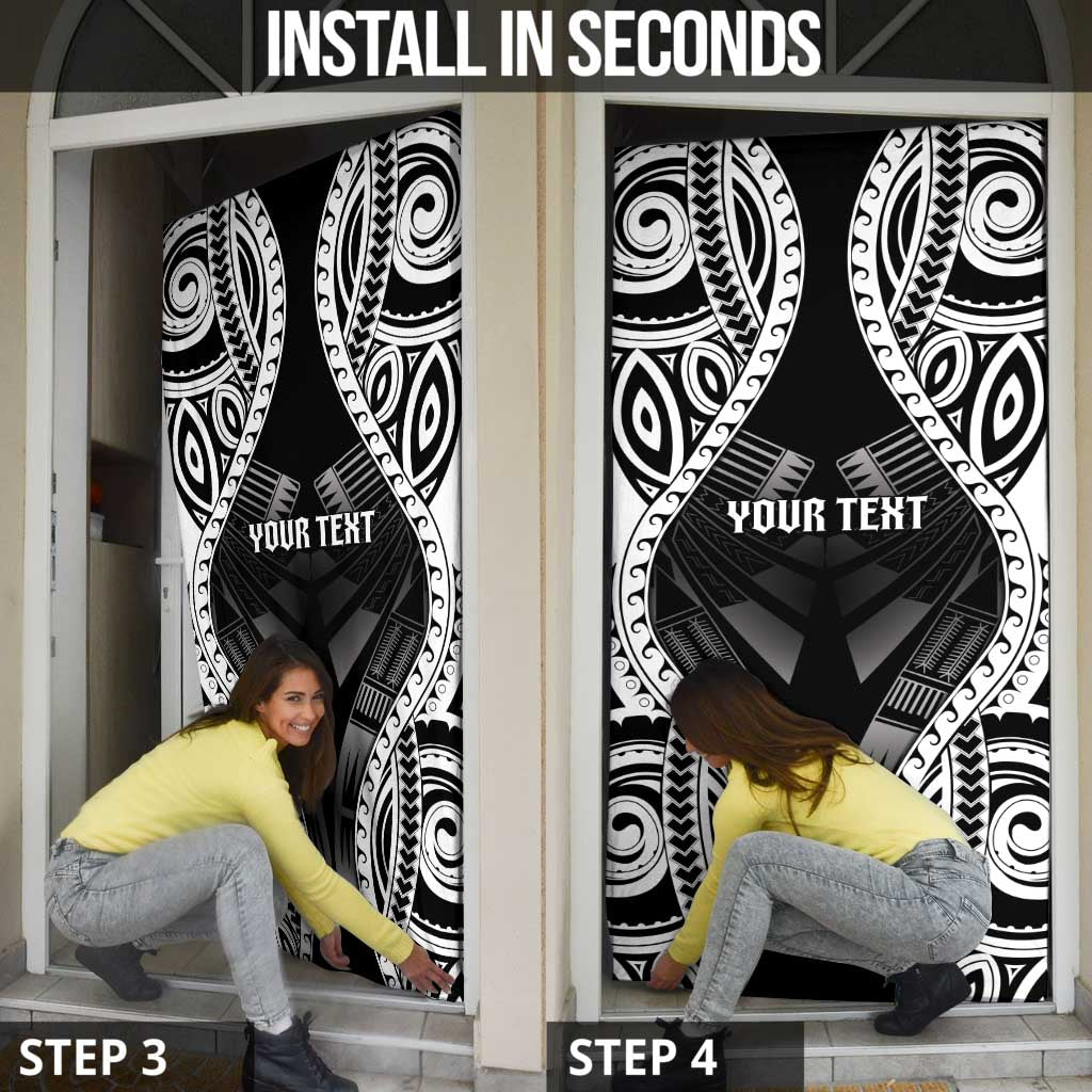 Personalised Remember Samoa Black Saturday Door Cover Samoa Mo Samoa - Polynesian Pride