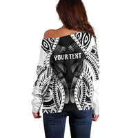 Personalised Remember Samoa Black Saturday Off Shoulder Sweater Samoa Mo Samoa - Polynesian Pride