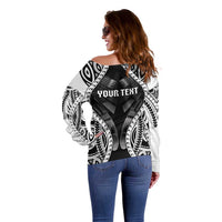 Personalised Remember Samoa Black Saturday Off Shoulder Sweater Samoa Mo Samoa - Polynesian Pride