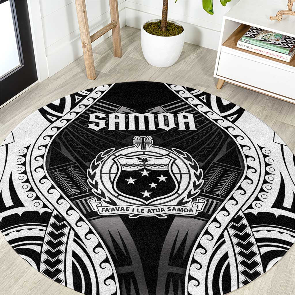 Remember Samoa Black Saturday Round Carpet Samoa Mo Samoa - Polynesian Pride