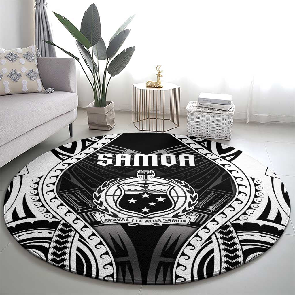 Remember Samoa Black Saturday Round Carpet Samoa Mo Samoa - Polynesian Pride