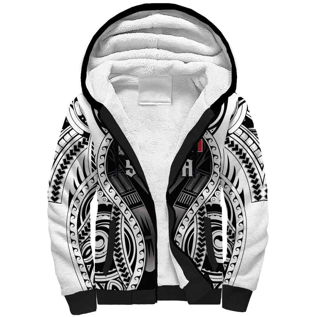 Personalised Remember Samoa Black Saturday Sherpa Hoodie Samoa Mo Samoa - Polynesian Pride