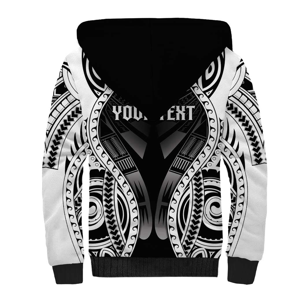 Personalised Remember Samoa Black Saturday Sherpa Hoodie Samoa Mo Samoa - Polynesian Pride