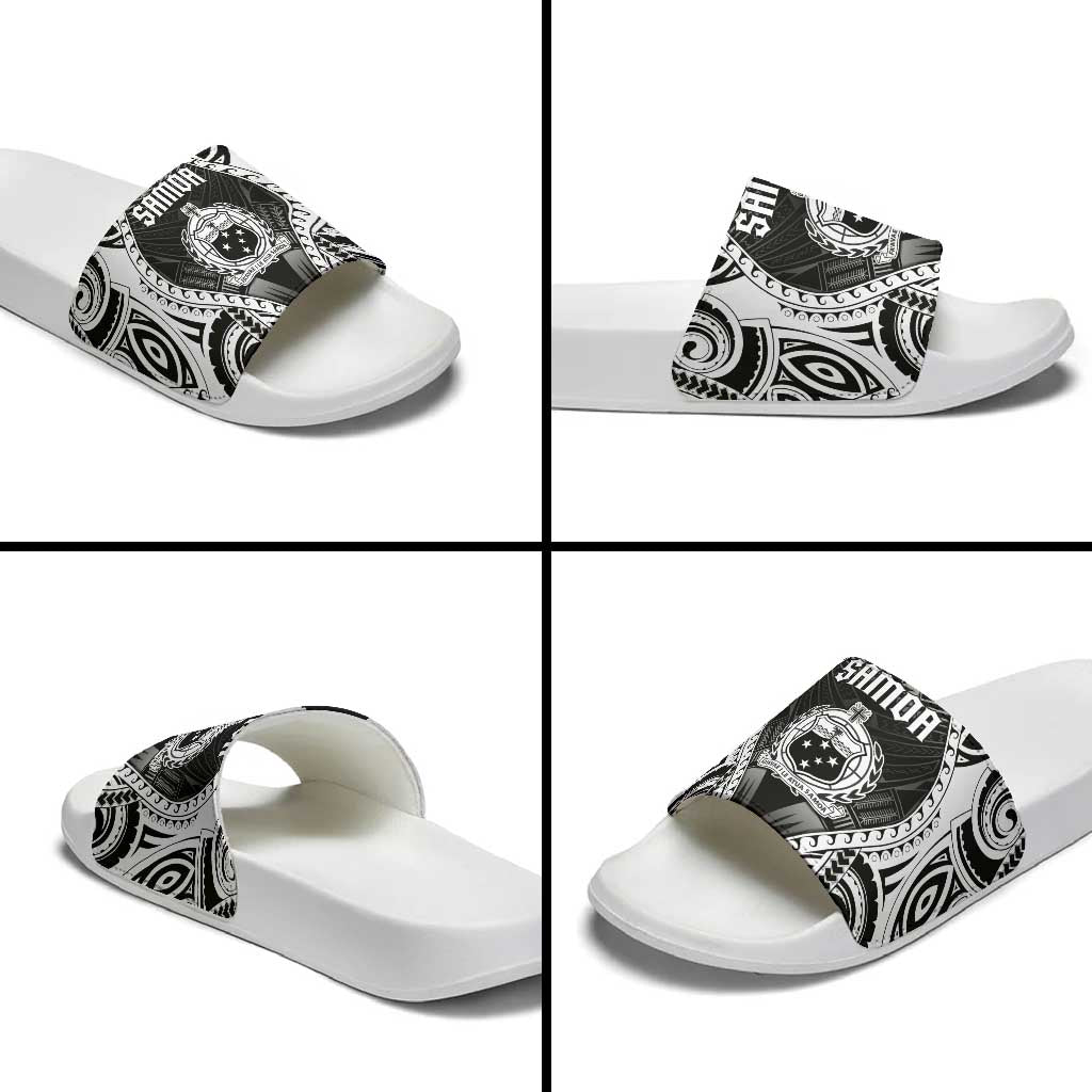 Remember Samoa Black Saturday Slide Sandals Samoa Mo Samoa - Polynesian Pride
