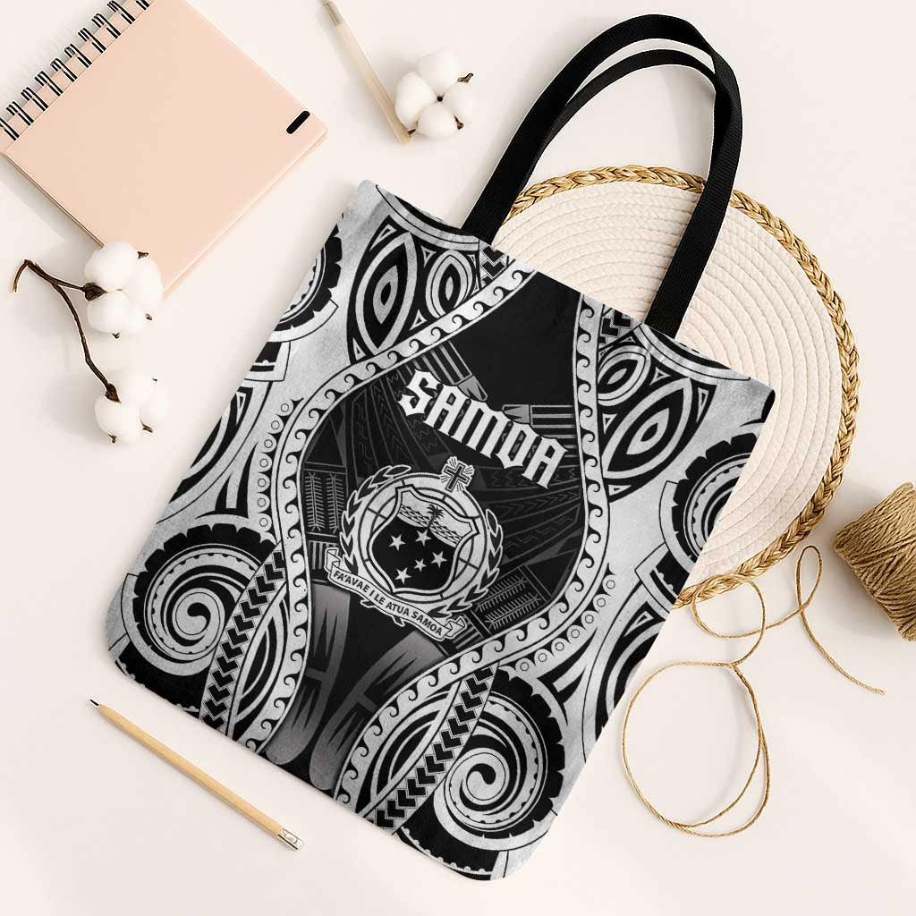 Remember Samoa Black Saturday Tote Bag Samoa Mo Samoa - Polynesian Pride