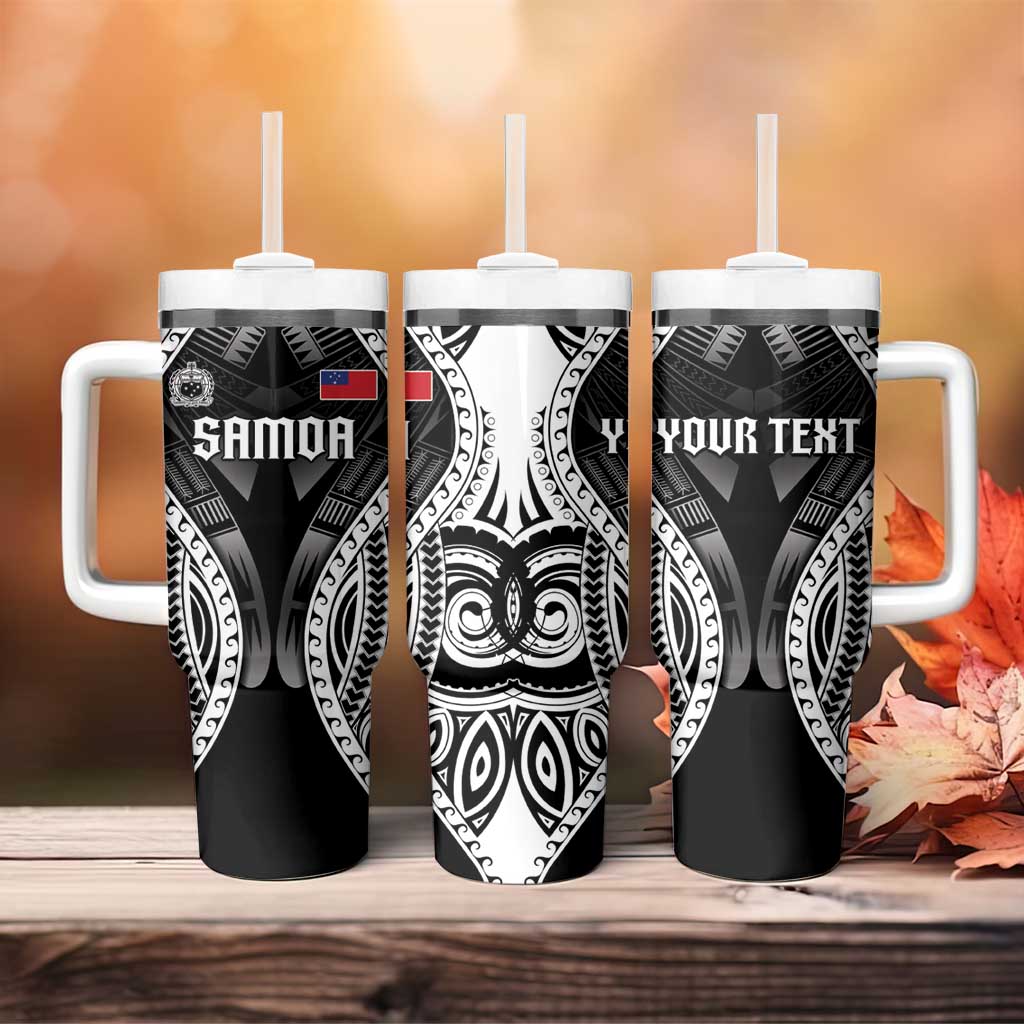 Personalised Remember Samoa Black Saturday Tumbler With Handle Samoa Mo Samoa LT05 - Polynesian Pride