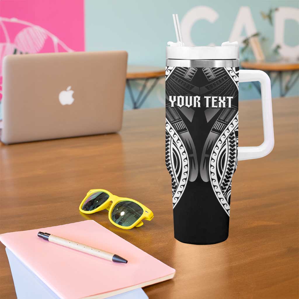 Personalised Remember Samoa Black Saturday Tumbler With Handle Samoa Mo Samoa LT05 - Polynesian Pride