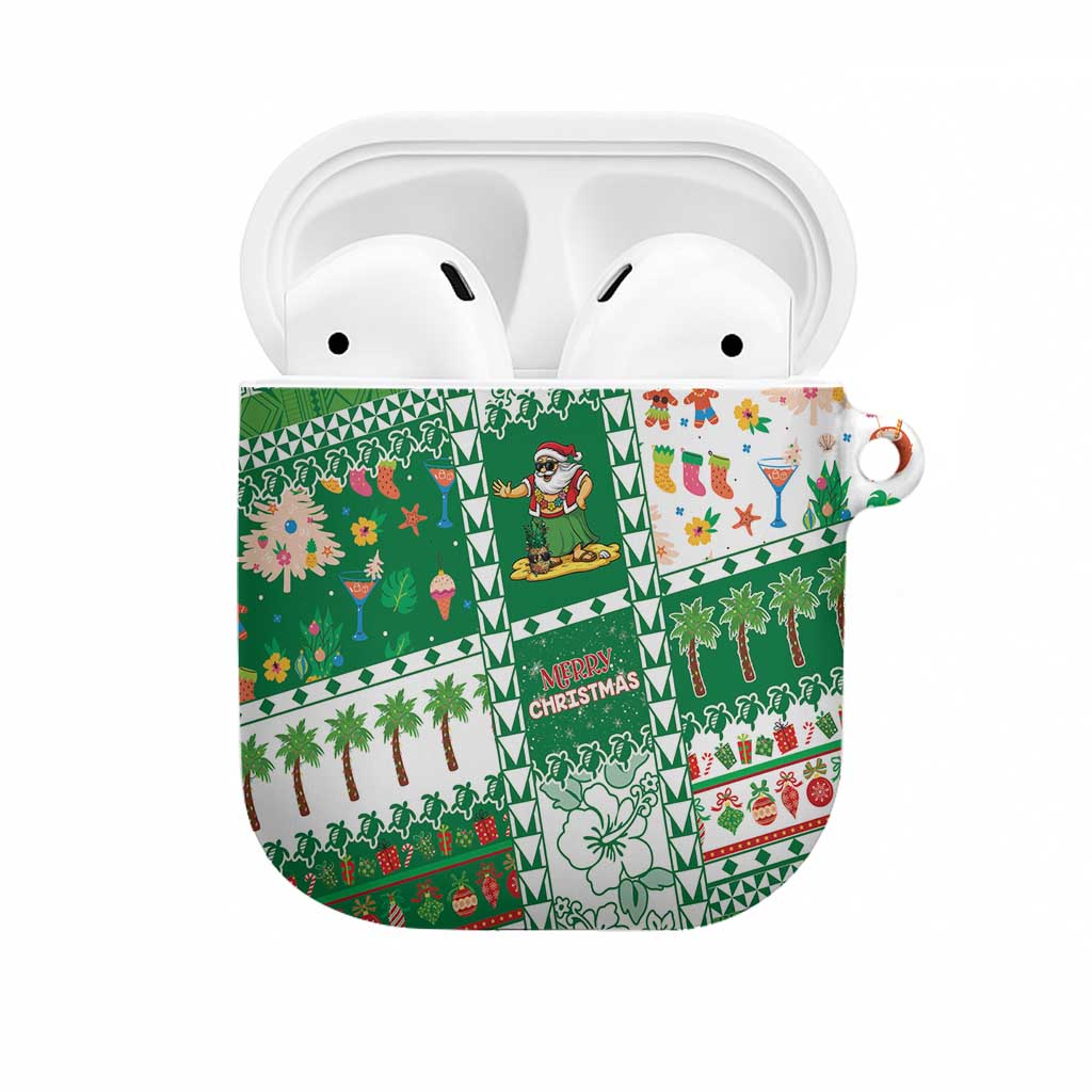 Norfolk Island Christmas AirPods Case Festive Beach Vibes - Polynesian Pride