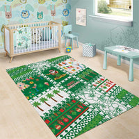Norfolk Island Christmas Area Rug Festive Beach Vibes - Polynesian Pride