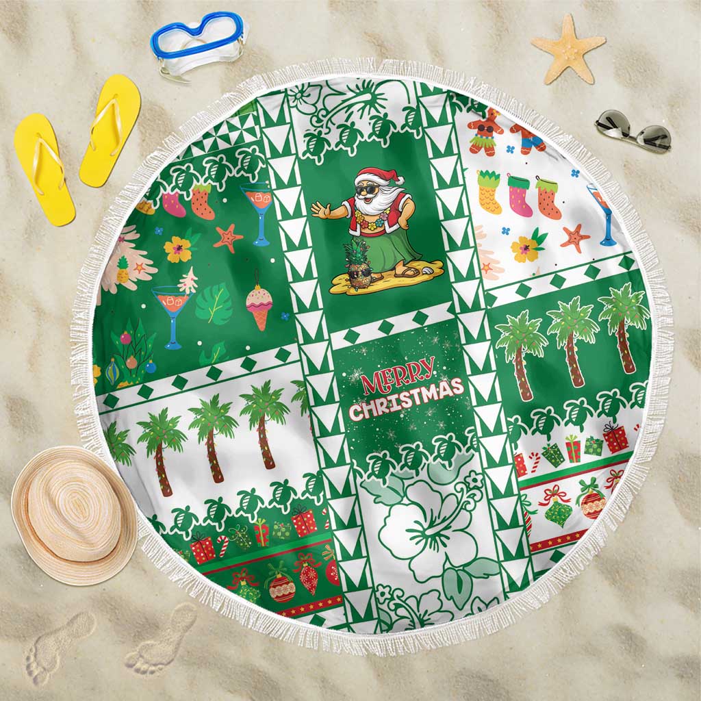 Norfolk Island Christmas Beach Blanket Festive Beach Vibes - Polynesian Pride