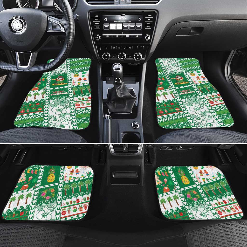 Norfolk Island Christmas Car Mats Festive Beach Vibes - Polynesian Pride