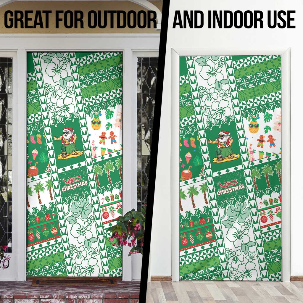 Norfolk Island Christmas Door Cover Festive Beach Vibes - Polynesian Pride
