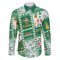 Norfolk Island Christmas Family Matching Off Shoulder Maxi Dress and Hawaiian Shirt Festive Beach Vibes - Polynesian Pride