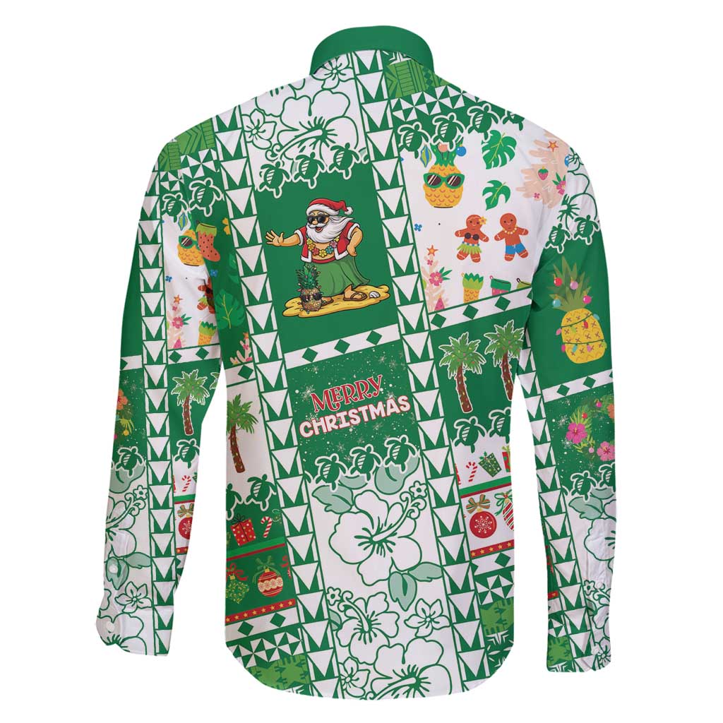 Norfolk Island Christmas Family Matching Puletasi and Hawaiian Shirt Festive Beach Vibes - Polynesian Pride